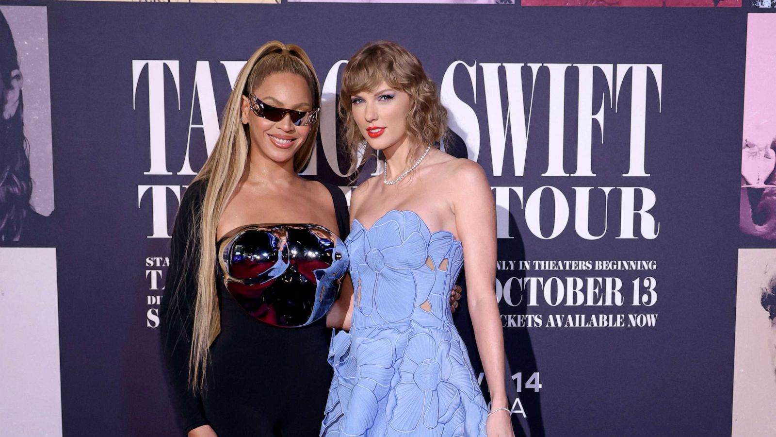 PHOTO: Beyonce Knowles-Carter and Taylor Swift attend the "Taylor Swift: The Eras Tour" Concert Movie World Premiere at AMC The Grove 14 on October 11, 2023 in Los Angeles.