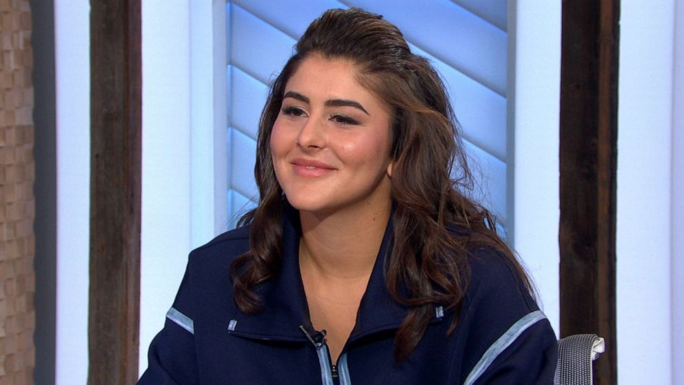 PHOTO: 2019 U.S. Open champion Bianca Andreescu speaks with Robin Roberts on "Good Morning America," Sept. 9, 2019.