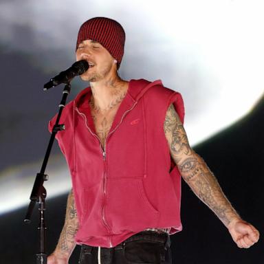 PHOTO: Justin Bieber performs at the Coachella Stage during the 2026 Coachella Valley Music and Arts Festival at Empire Polo Club, April 18, 2026 in Indio, Calif.