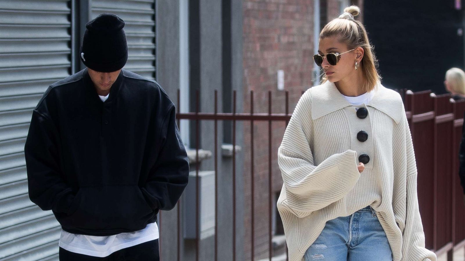 PHOTO: Justin Bieber and Hailey Bieber seen on May 08, 2019 in New York City.