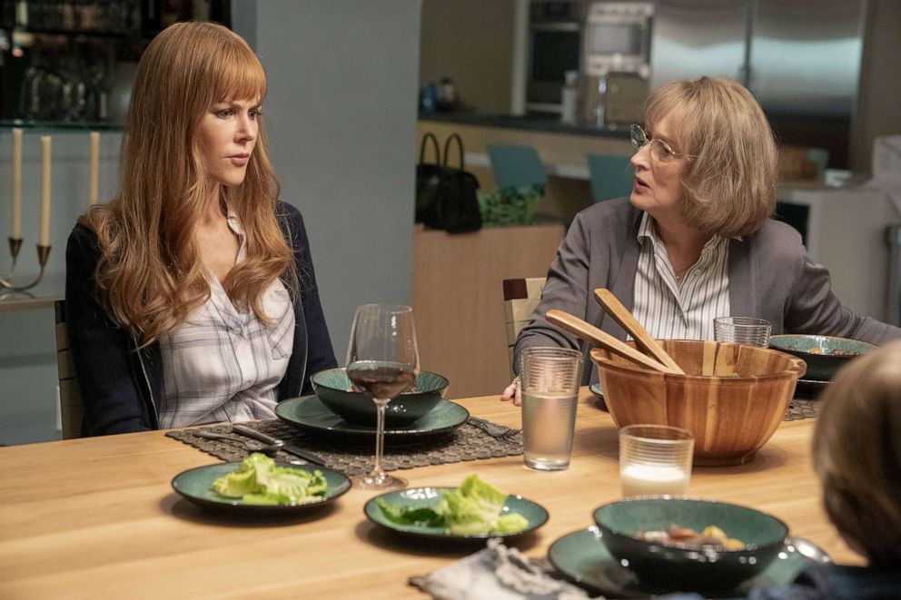 PHOTO: Nicole Kidman, left, and Meryl Streep in a scene from "Big Little Lies."