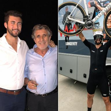 PHOTO: Alvaro Nuñez completed the Race Across America in just under 12 days, all while his father was undergoing treatment for advanced stage 4 prostate cancer.