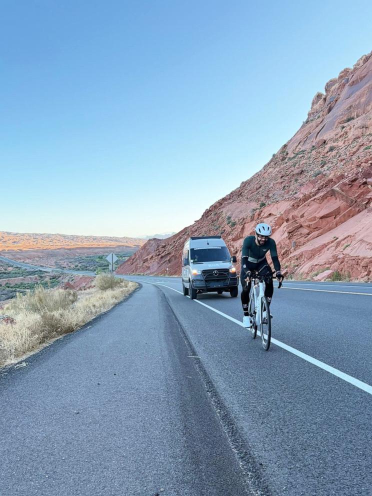 PHOTO: Alvaro Nuñez completed the Race Across America, a grueling 12-day journey spanning more than 3,000 miles from California to New Jersey and crossing 13 states.