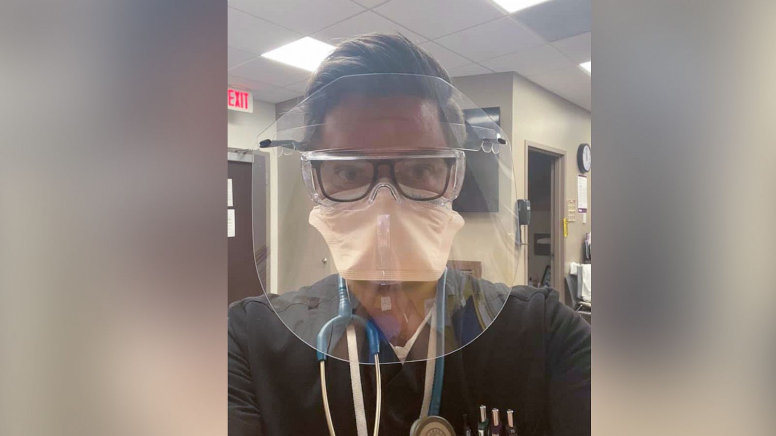 PHOTO: Brandon Bikowski, a hospitalist in Phoenix, Arizona, has gone viral for writing social media posts about treating patients with COVID-19.