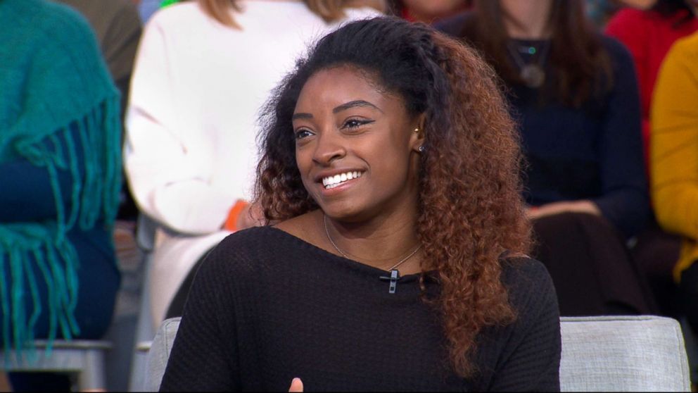 PHOTO: Gymnast Simone Biles appears on "Good Morning America," Dec. 11, 2018. 