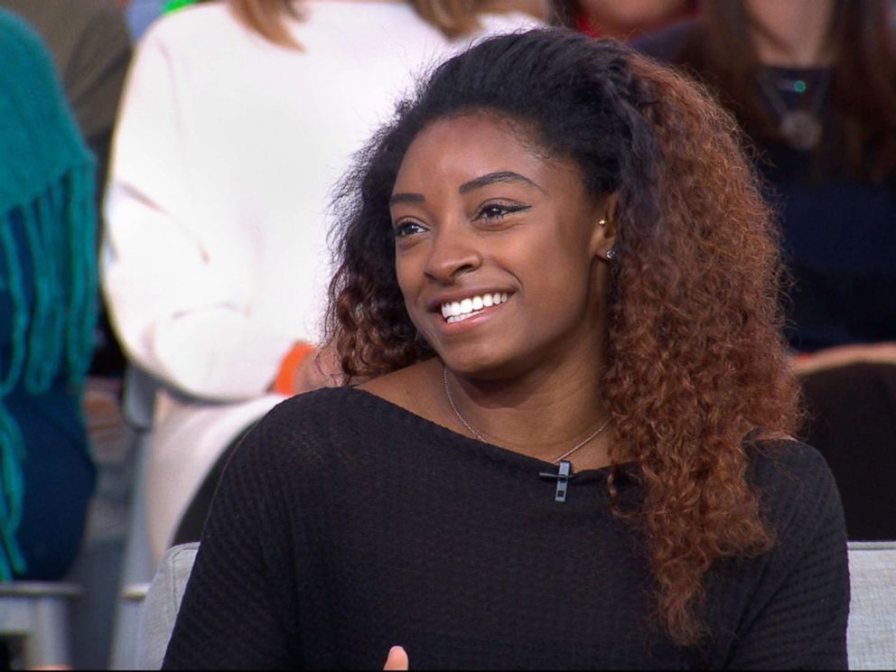 PHOTO: Gymnast Simone Biles appears on Good Morning America, Dec. 11, 2018.