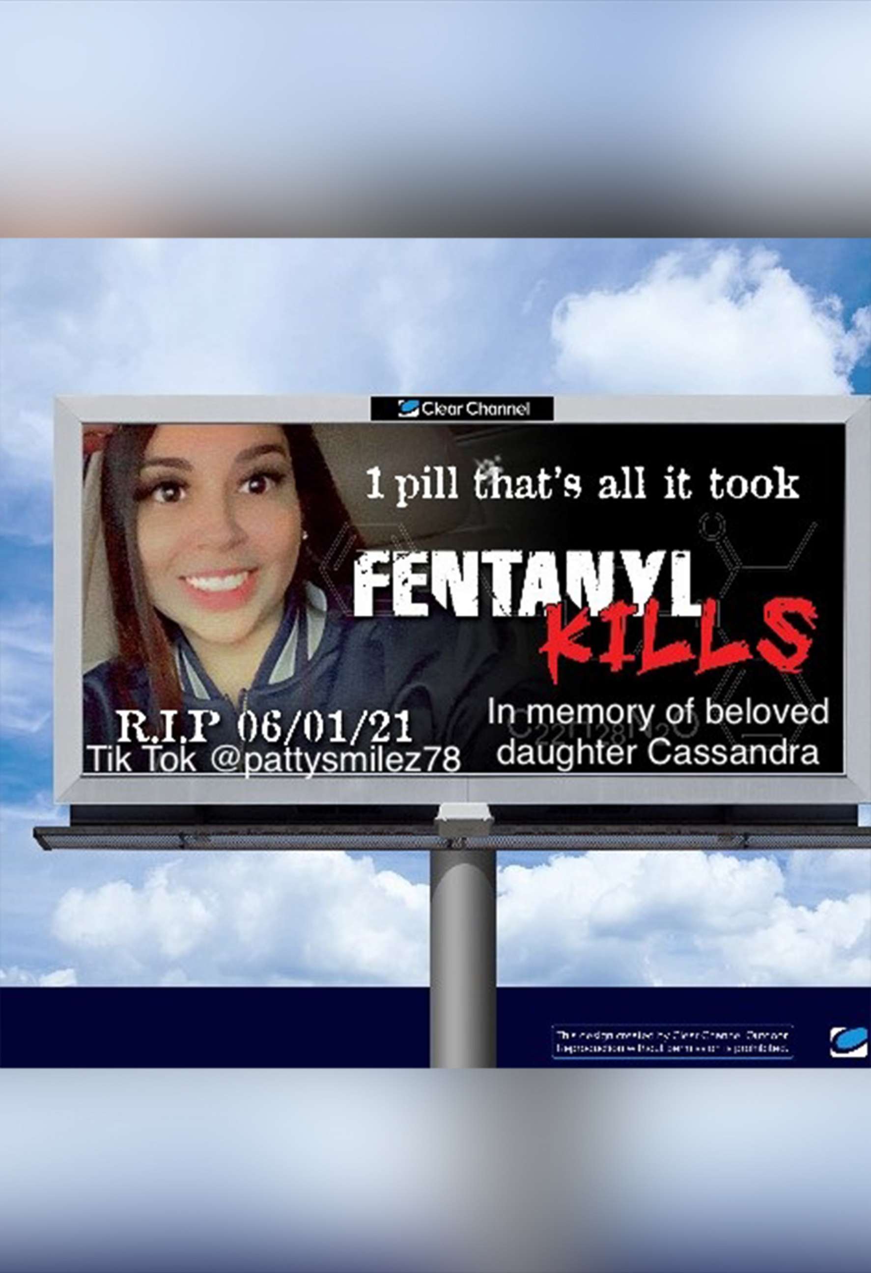 PHOTO: Patricia Saldivar rented a billboard in Arlington, Texas, in memory of her daughter, Cassandra.