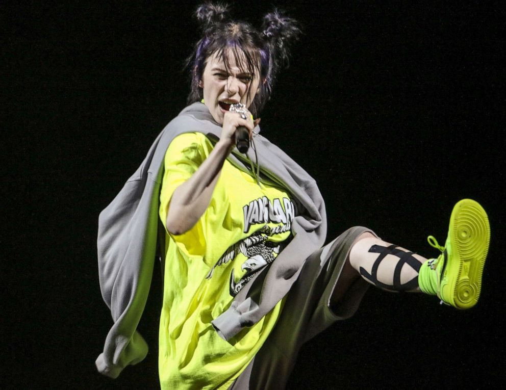 PHOTO: Billie Eilish performs at Cadence Bank Amphitheatre at Chastain Park on June 23, 2019, in Atlanta.