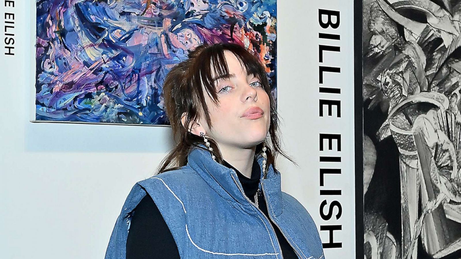 PHOTO: Billie Eilish attends the "Artists Inspired by Music: Interscope Reimagined" Art Exhibit Presented by Interscope Records and LACMA, Jan. 26, 2022, in Los Angeles.