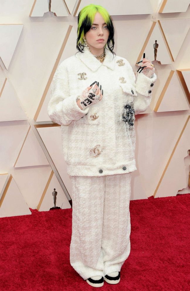 PHOTO: Billie Eilish arrives at the 92nd Academy Awards at Hollywood and Highland, Feb. 9, 2020, in Hollywood, Calif.