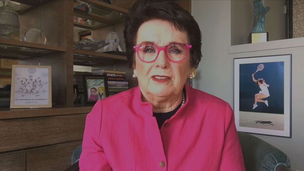 PHOTO: Billie Jean King joined "GMA" to discuss women's leadership and her new Audible documentary "The Dollar Rebellion."