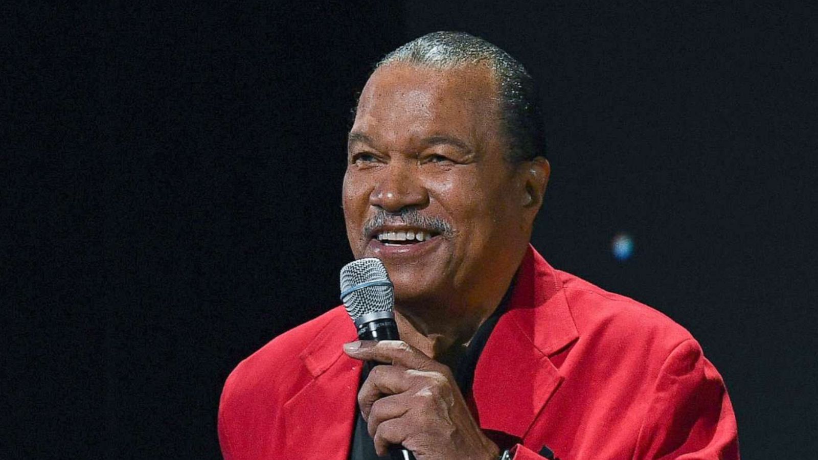 PHOTO: Billy Dee Williams speaks at the D23 Expo 2019 in Anaheim, Calif. Aug. 24, 2019.