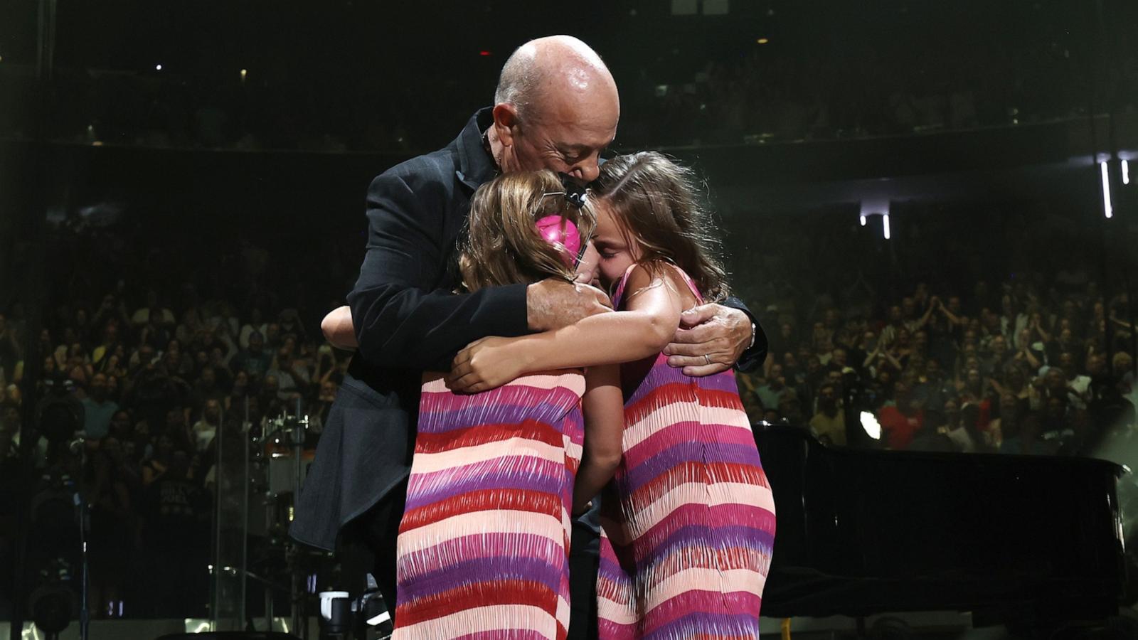 PHOTO: Della Rose Joel, Billy Joel and Remy Joel perform onstage during the last show of Billy Joel's residency at Madison Square Garden on July 25, 2024 in New York City.