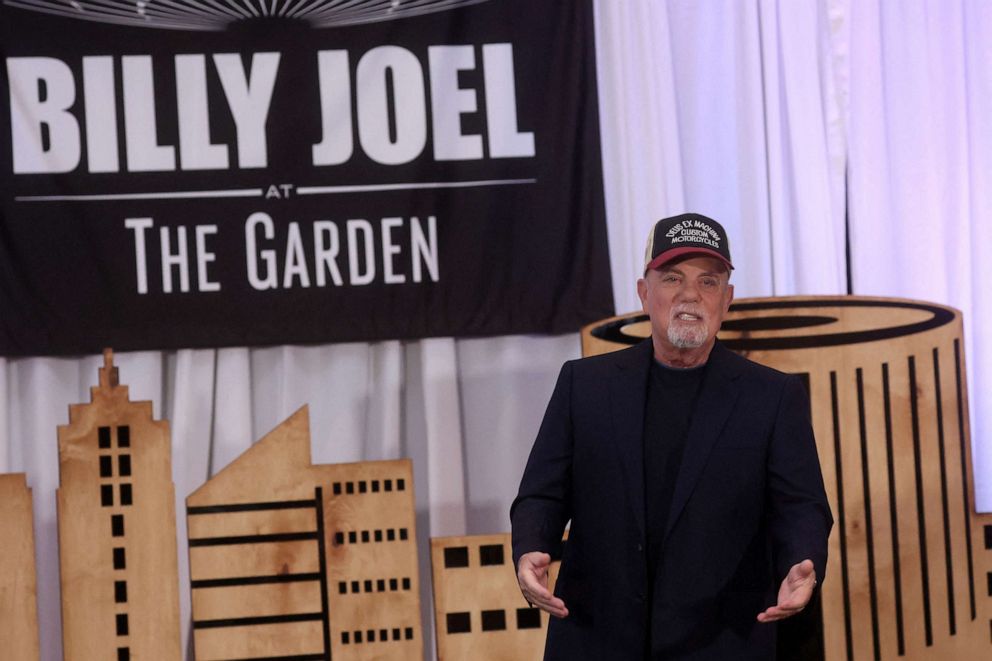 PHOTO: Singer Billy Joel announces the end his performance residency at Madison Square Garden in New York, June 1, 2023.