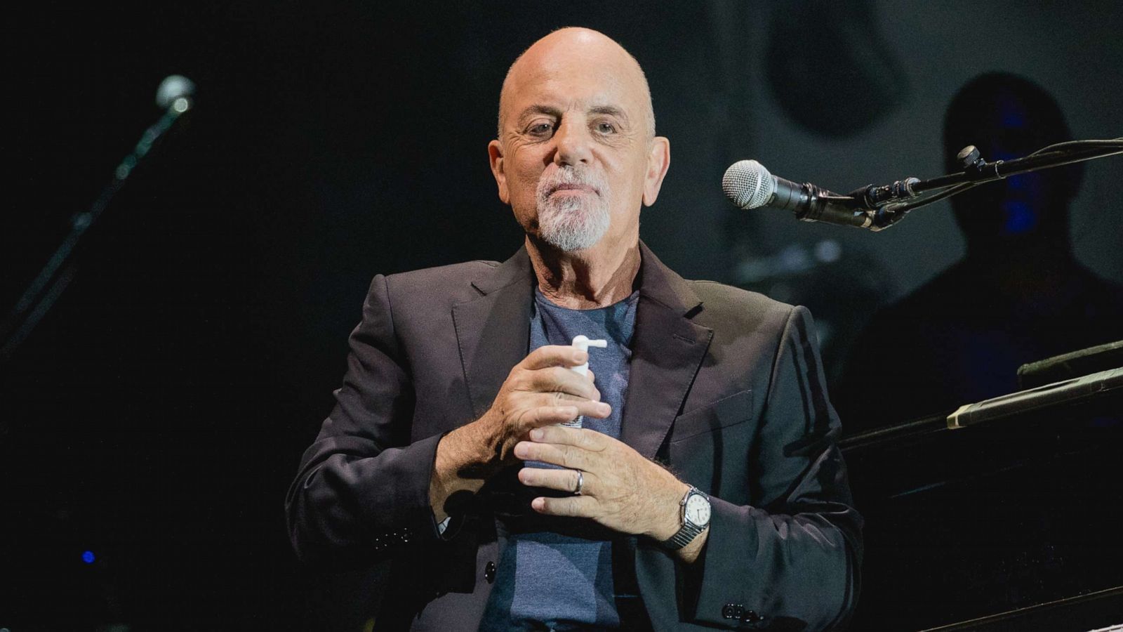 PHOTO: Singer-songwriter Billy Joel performs on the Germania Insurance Super Stage during the Formula 1 USGP at Circuit of The Americas, Oct. 23, 2021, in Austin, Texas.