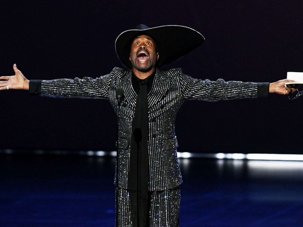 PHOTO: Billy Porter accepts the Outstanding Lead Actor in a Drama Series award for Pose onstage during the 71st Emmy Awards at Microsoft Theater on September 22, 2019 in Los Angeles, California.