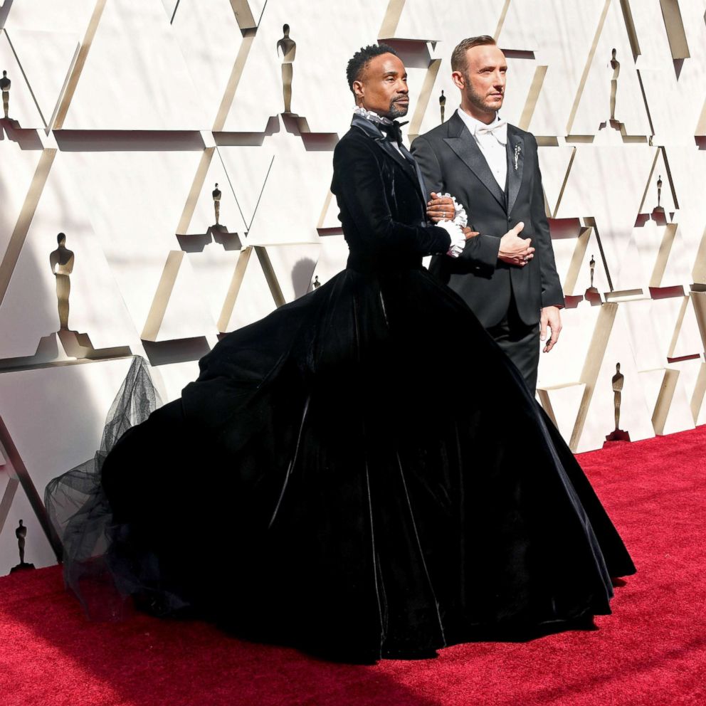 PHOTO: Billy Porter and Adam Smith walk the red carpet ahead of the 91st Annual Academy Awards, Feb.24, 2019 in Hollywood, Calif.