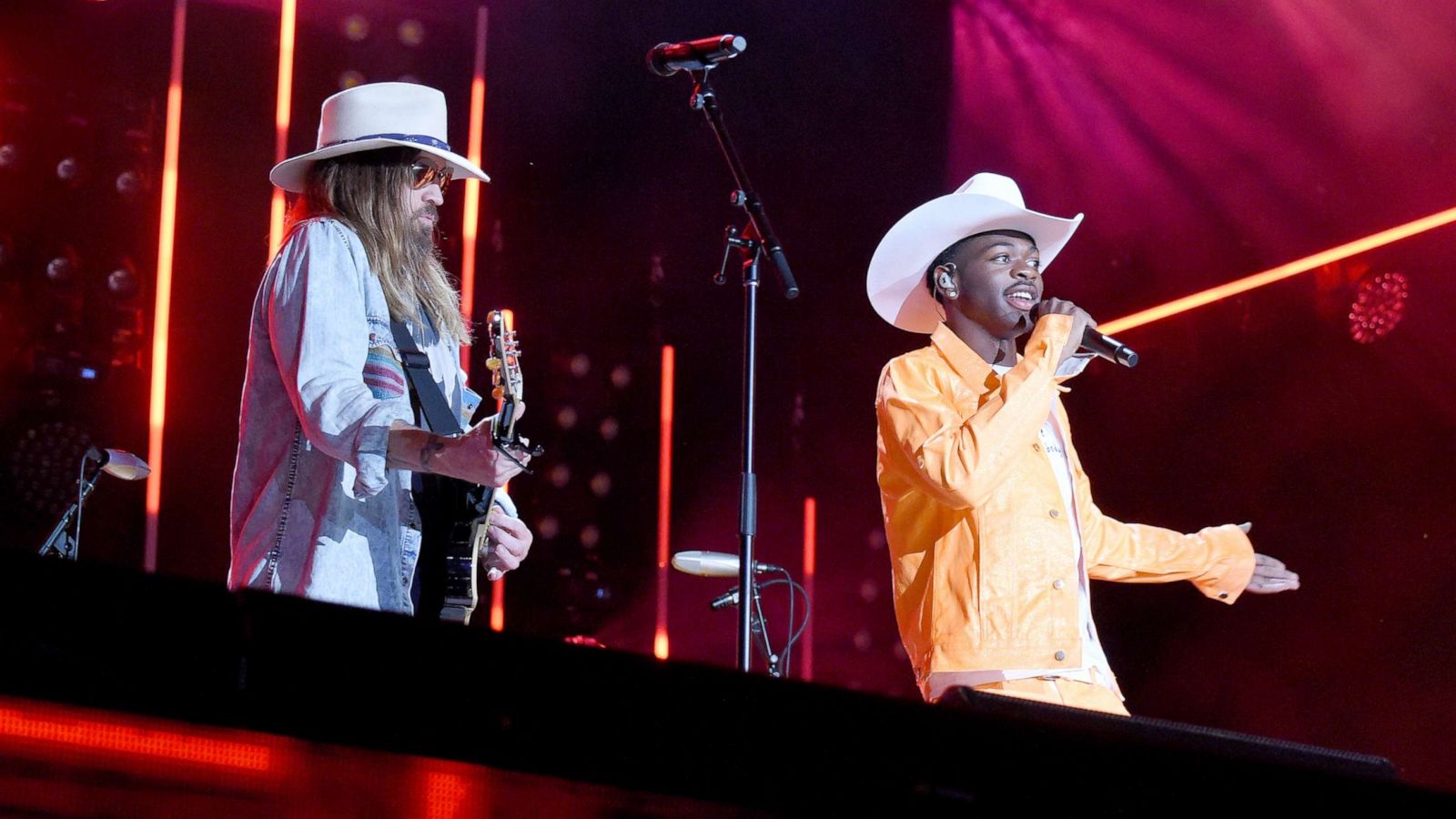 PHOTO: Billy Ray Cyrus and Lil Nas X at the CMA Fest in Nashville, Tenn, June 8 2019.