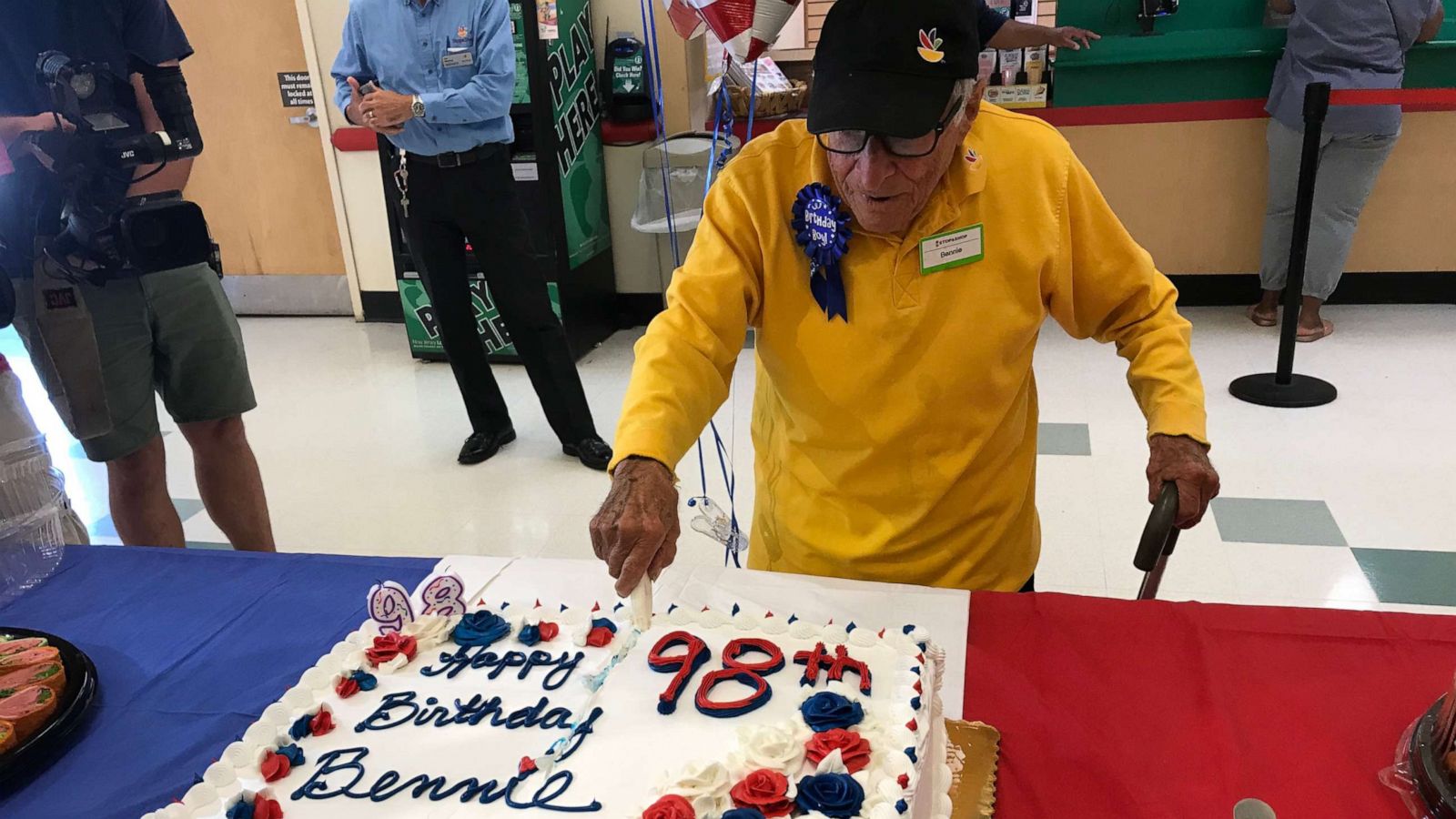 PHOTO: WWII Veteran Bennie Ficeto recently celebrated his 98th birthday.