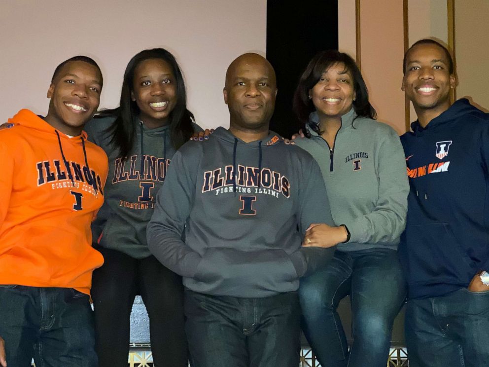PHOTO: Nina Mitchell, 17, graduated from DeKalb High School in DeKalb, Illinois, with a 4.549 GPA. Here she is seen in an undated photo with her parents, Darren and Melody Mitchell, and brothers Robert, 21 and Michael 20.