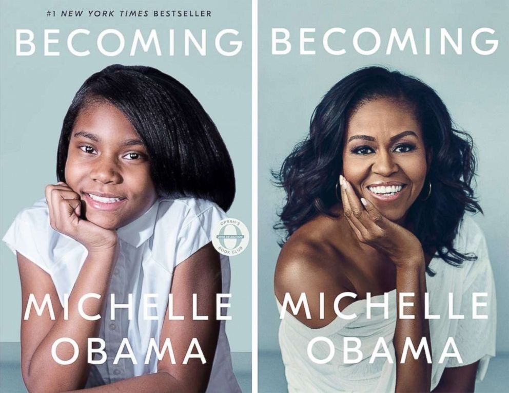 PHOTO: Milwaukee College Prep School student Brooklyn Jones recreates the cover of Michelle Obama's, "Becoming."