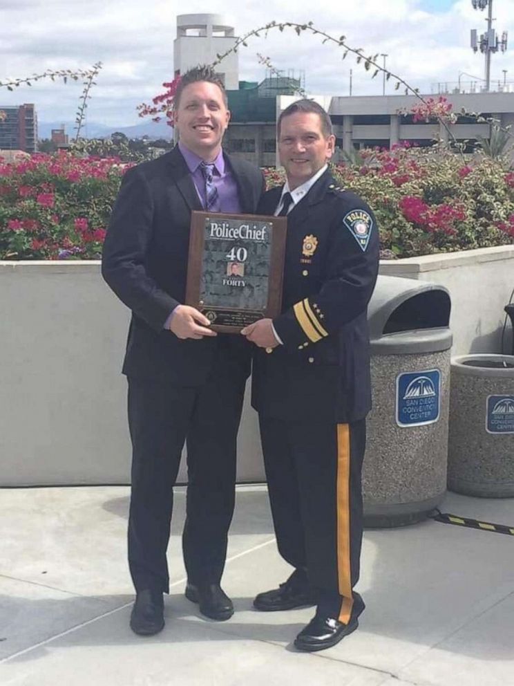 PHOTO: Sgt. Justin Pletcher, 39, is with the Columbia Heights Police Department in Columbia Heights, Minnesota.