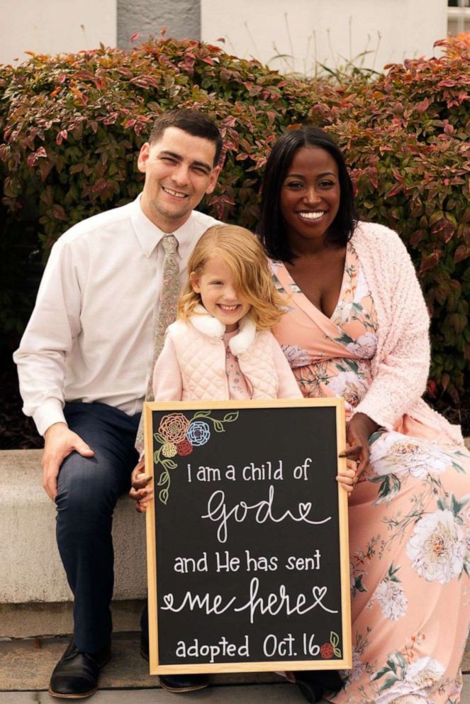 PHOTO: Jeena and Drue Wilder, who also have a biological 7-year-old, 3-year-old and another 6-year-old, officially adopted their daughter in October 2019.