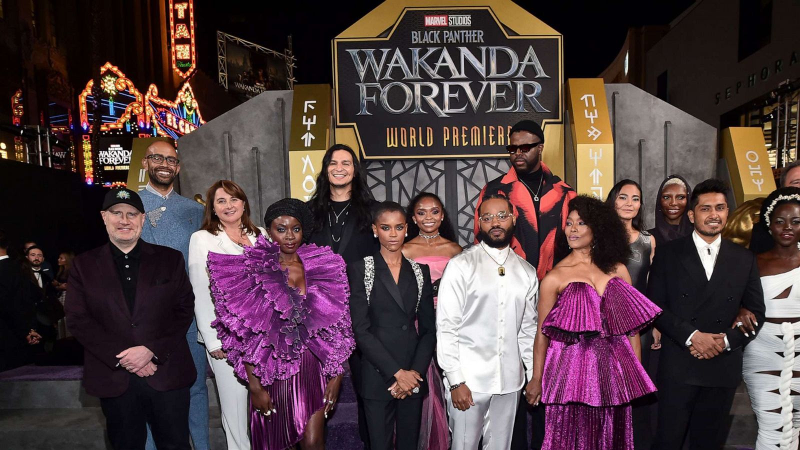 PHOTO: The Black Panther: Wakanda Forever World Premiere at the El Capitan Theatre in Hollywood, Calif., on Oct. 26, 2022.