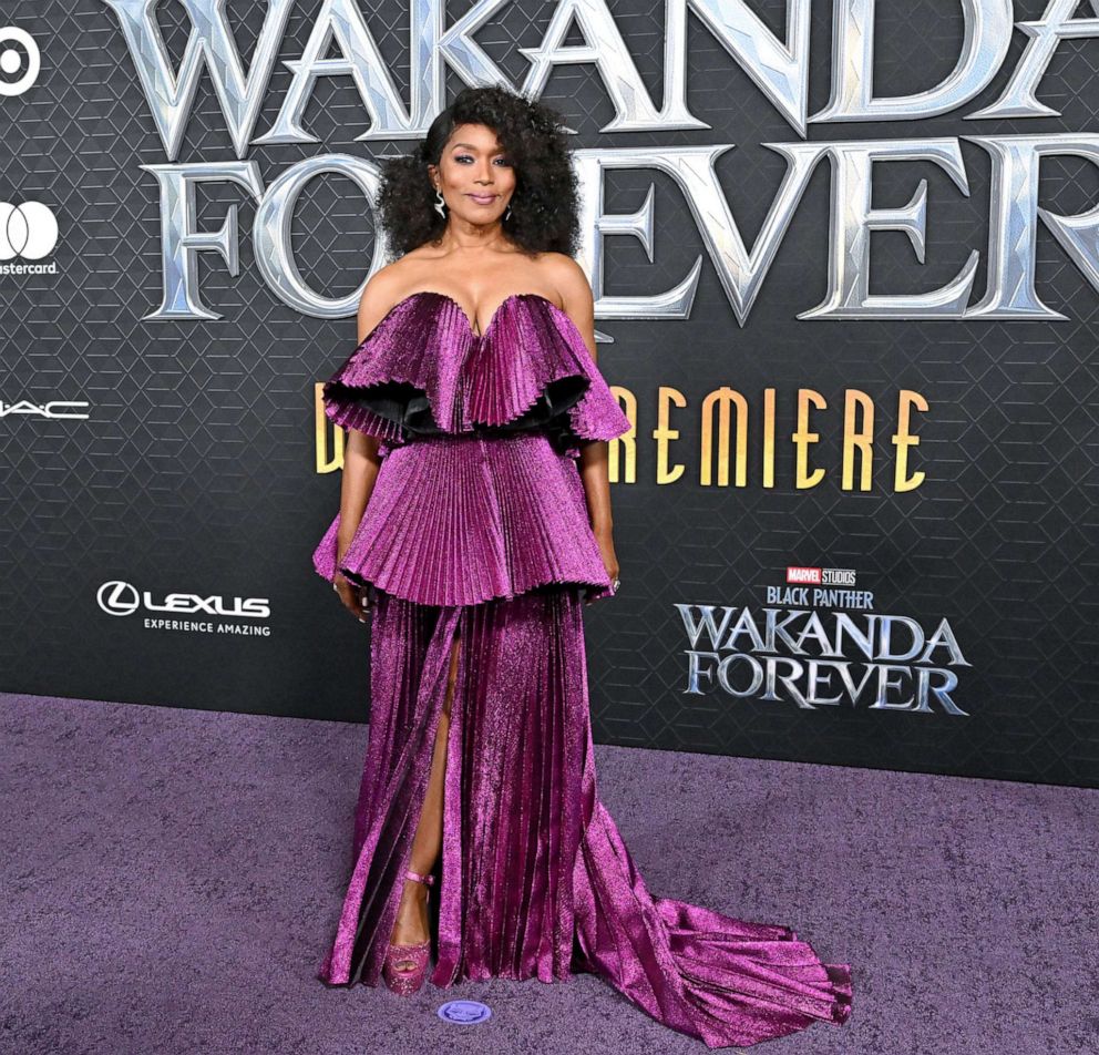 PHOTO: Angela Bassett attends Marvel Studios' "Black Panther 2: Wakanda Forever" Premiere at Dolby Theatre on Oct. 26, 2022 in Hollywood, Calif.