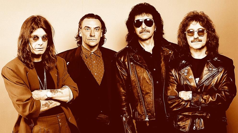 PHOTO: Black Sabbath band members, L-R: Ozzy Osbourne, Bill Ward, Tony Iommi, Geezer Butker, Nov. 18, 1992.