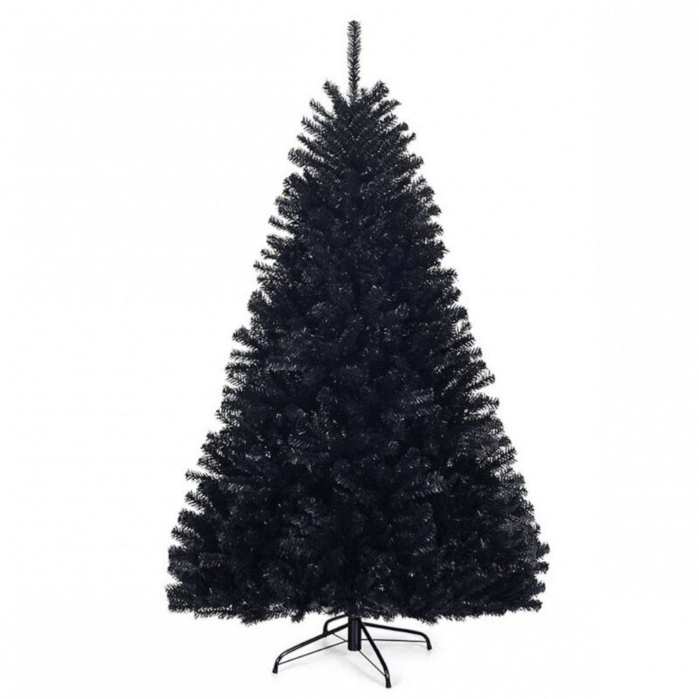 PHOTO: A 6' black pine artificial Christmas tree from Wayfair is pictured here.