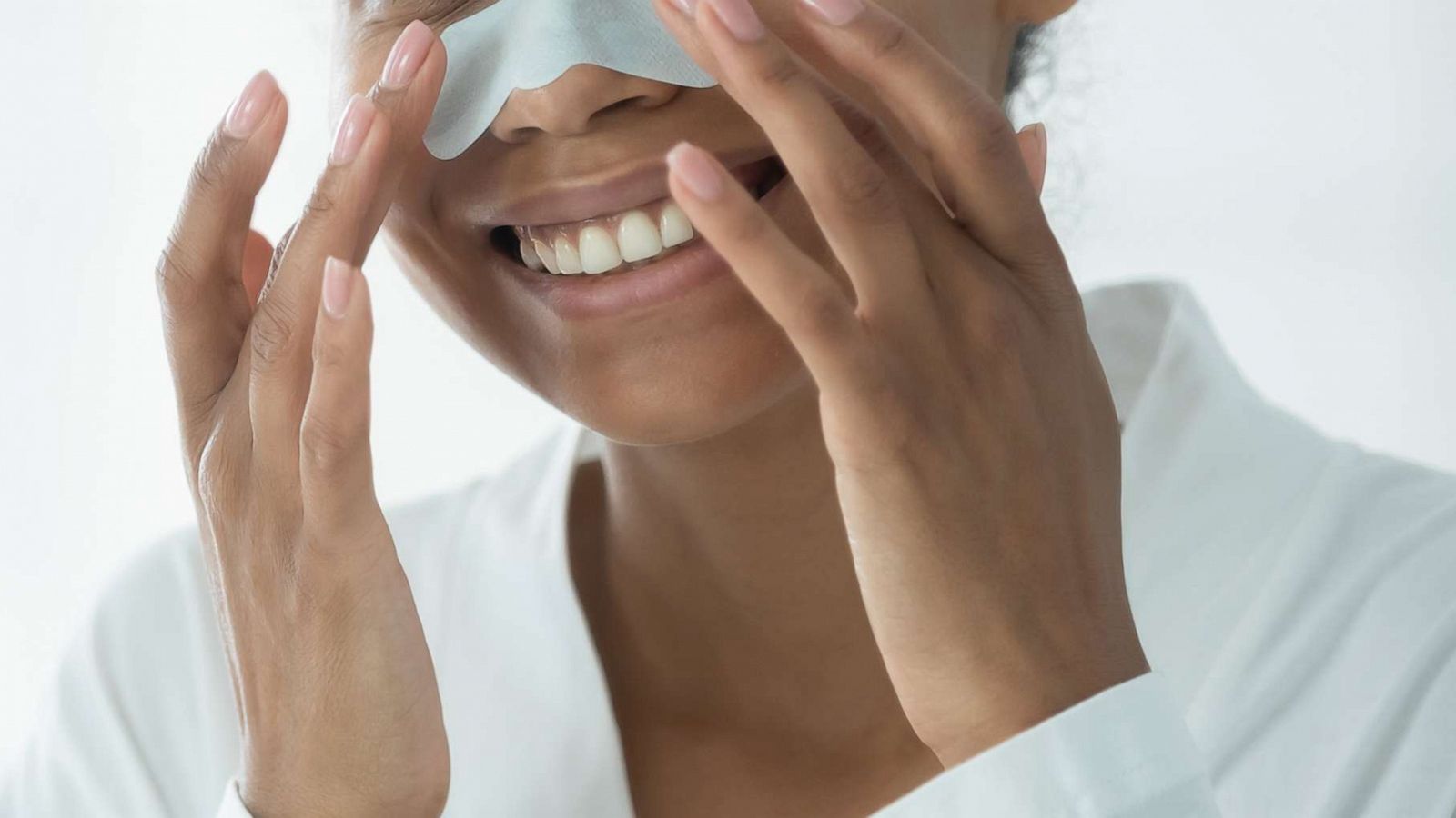 PHOTO: A woman puts on a pore strip in an undated stock photo.