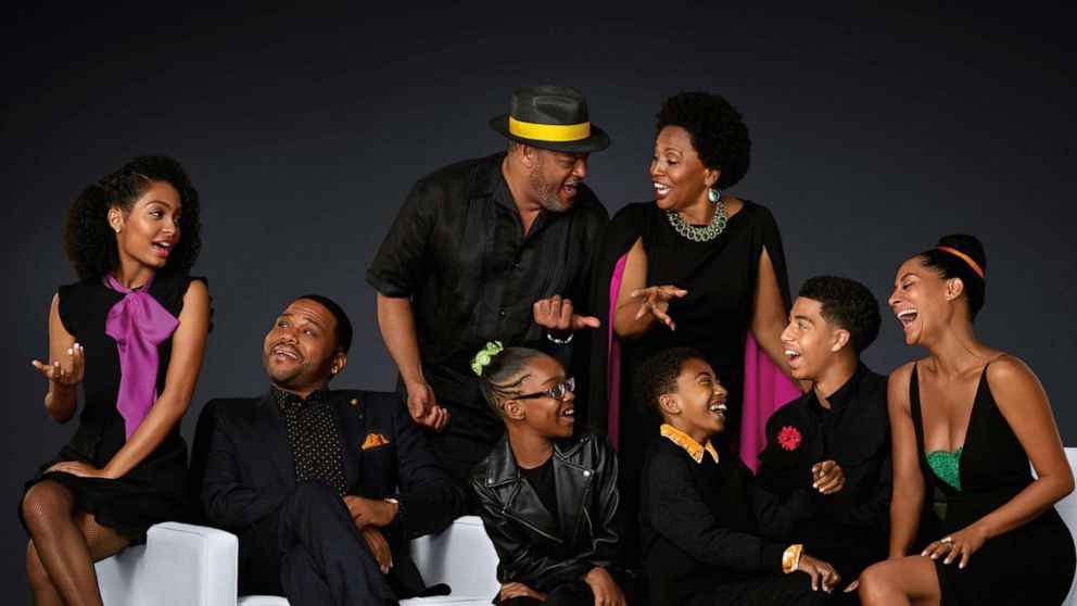 PHOTO: "Black-ish" cast from Season 3 on ABC.