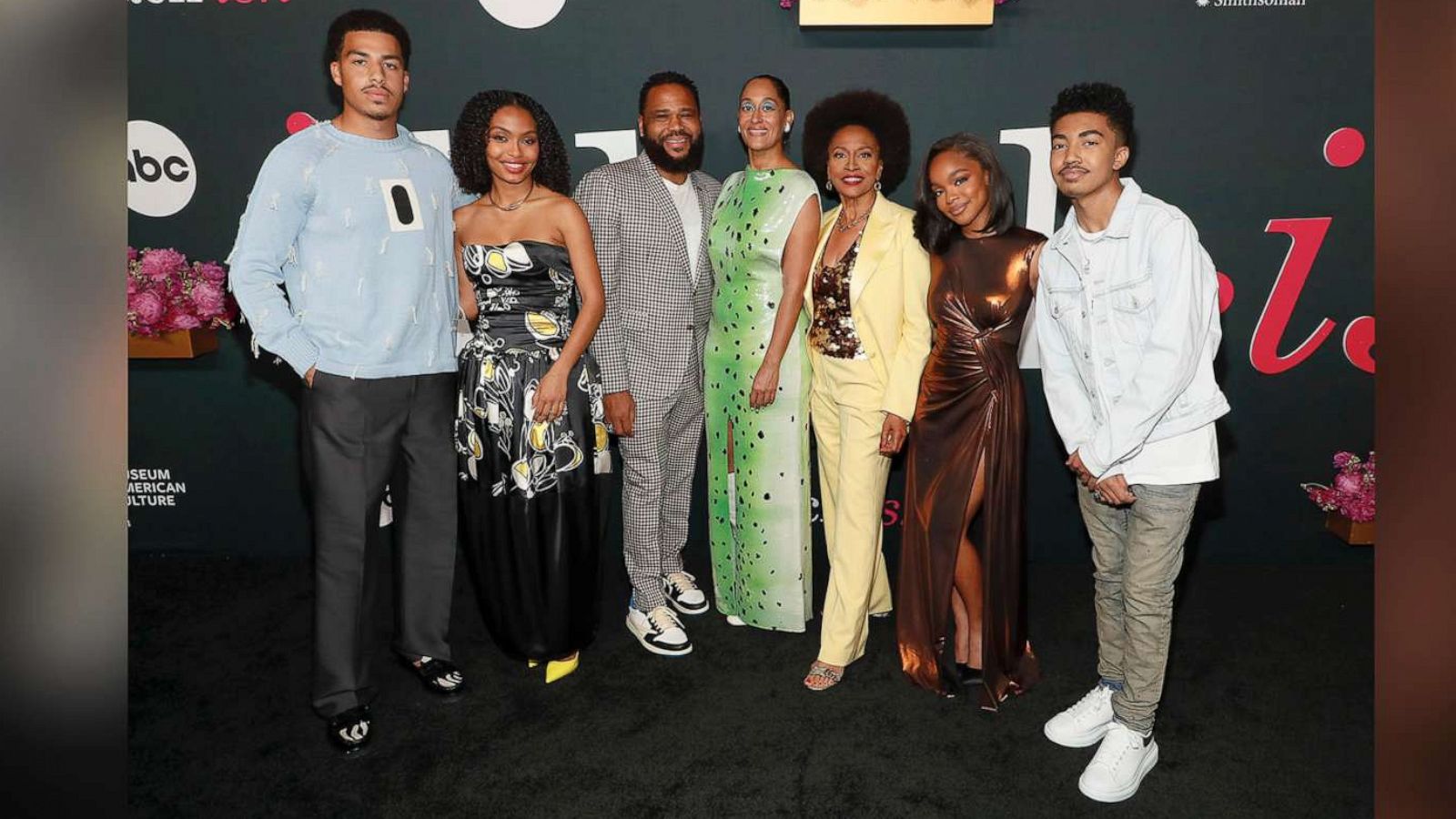 PHOTO: The stars and producers of ABCs Emmy Award-nominated comedy series Black-ish, gathered for a red-carpet, series finale event at Smithsonian National Museum of African American History and Culture in Washington, D.C., April 9, 2022.