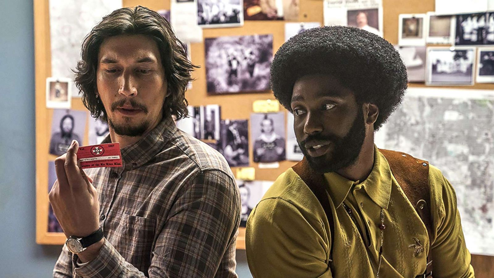 PHOTO: John David Washington and Adam Driver in a scene from "BlacKkKlansman."