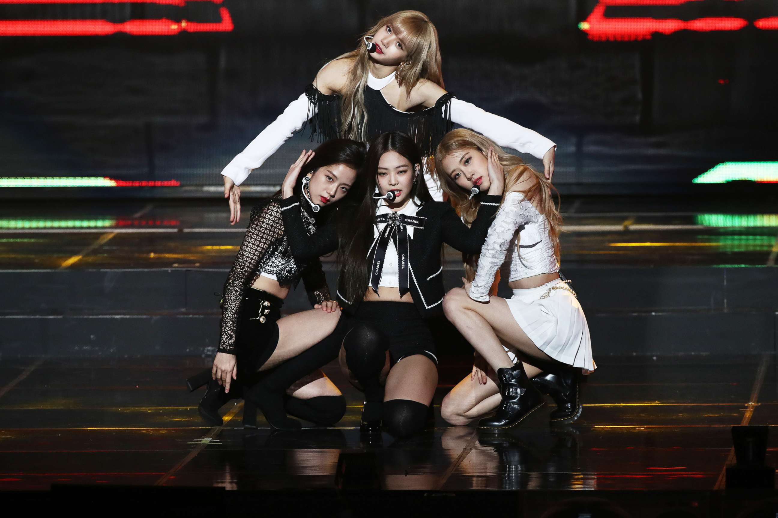 PHOTO: Girl group BlackPink performs on stage during the 8th Gaon Chart K-Pop Awards on Jan. 23, 2019 in Seoul, South Korea.