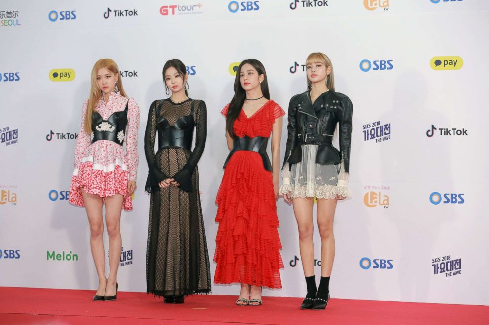 PHOTO: Members of South Korean girl group BlackPink attend the SBS Singing Competition, Dec. 25, 2018, in Seoul.