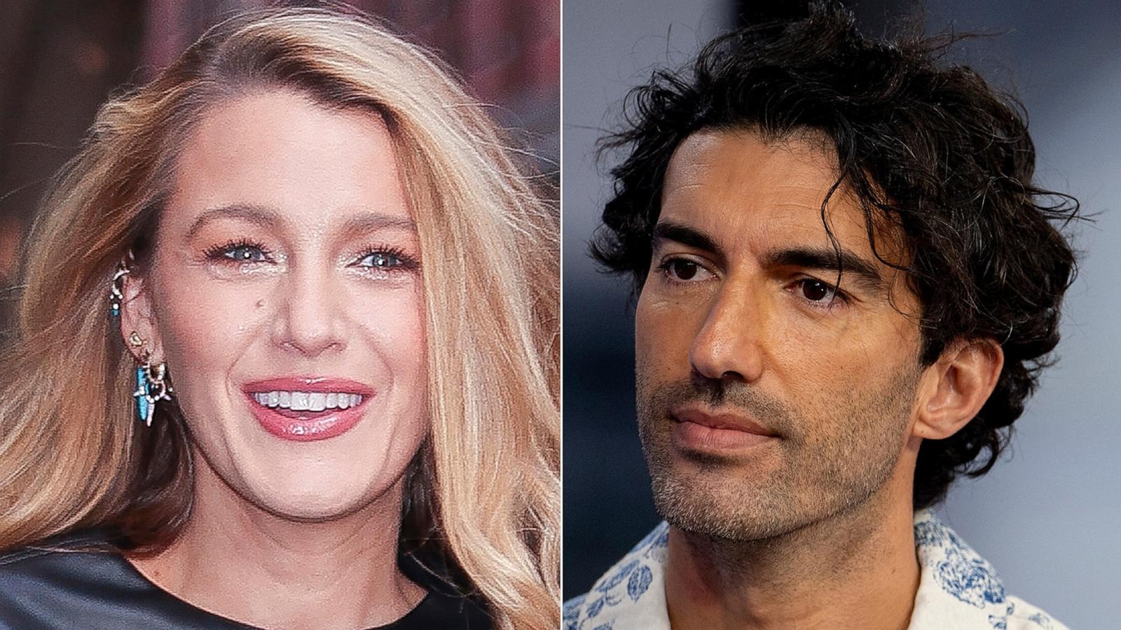 PHOTO: Blake Lively in New York City, April 29, 2025 and Justin Baldoni in New York City, Aug. 8, 2024.
