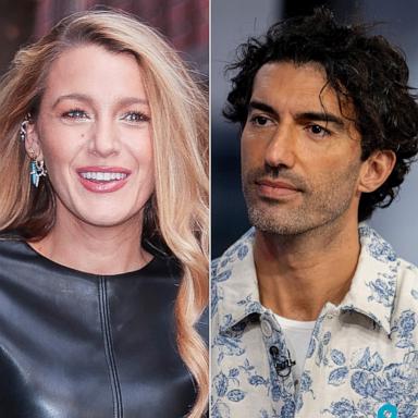 PHOTO: Blake Lively in New York City, April 29, 2025 and Justin Baldoni in New York City, Aug. 8, 2024.