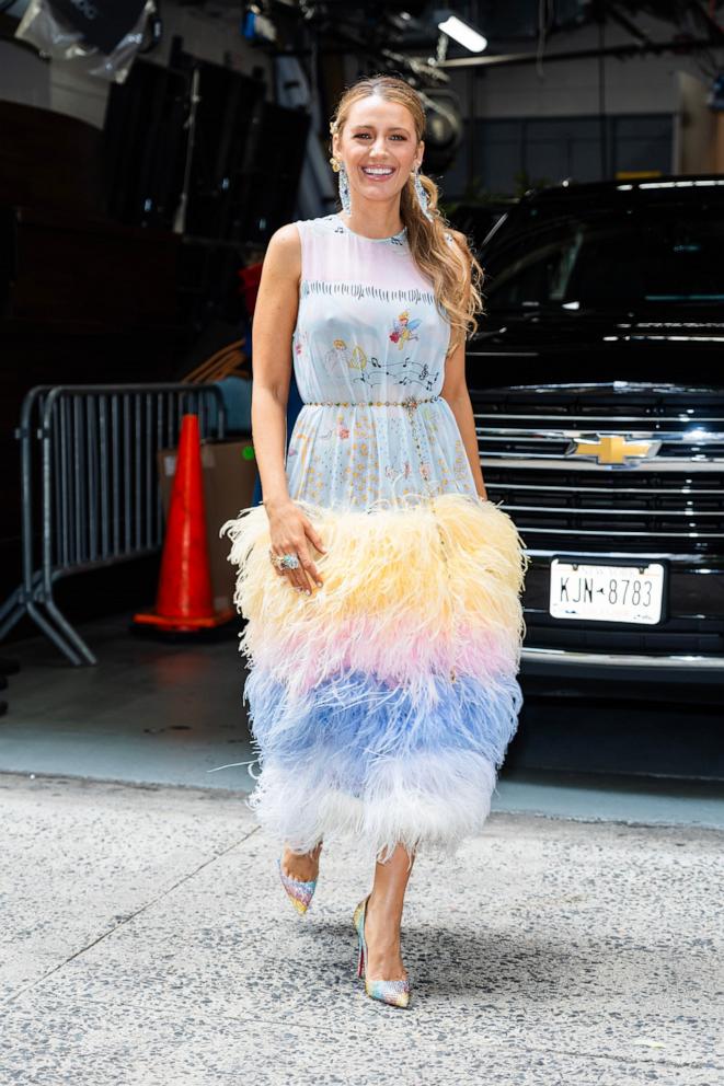 PHOTO: Blake Lively is seen in the Upper West Side, July 31, 2024, in New York City. 