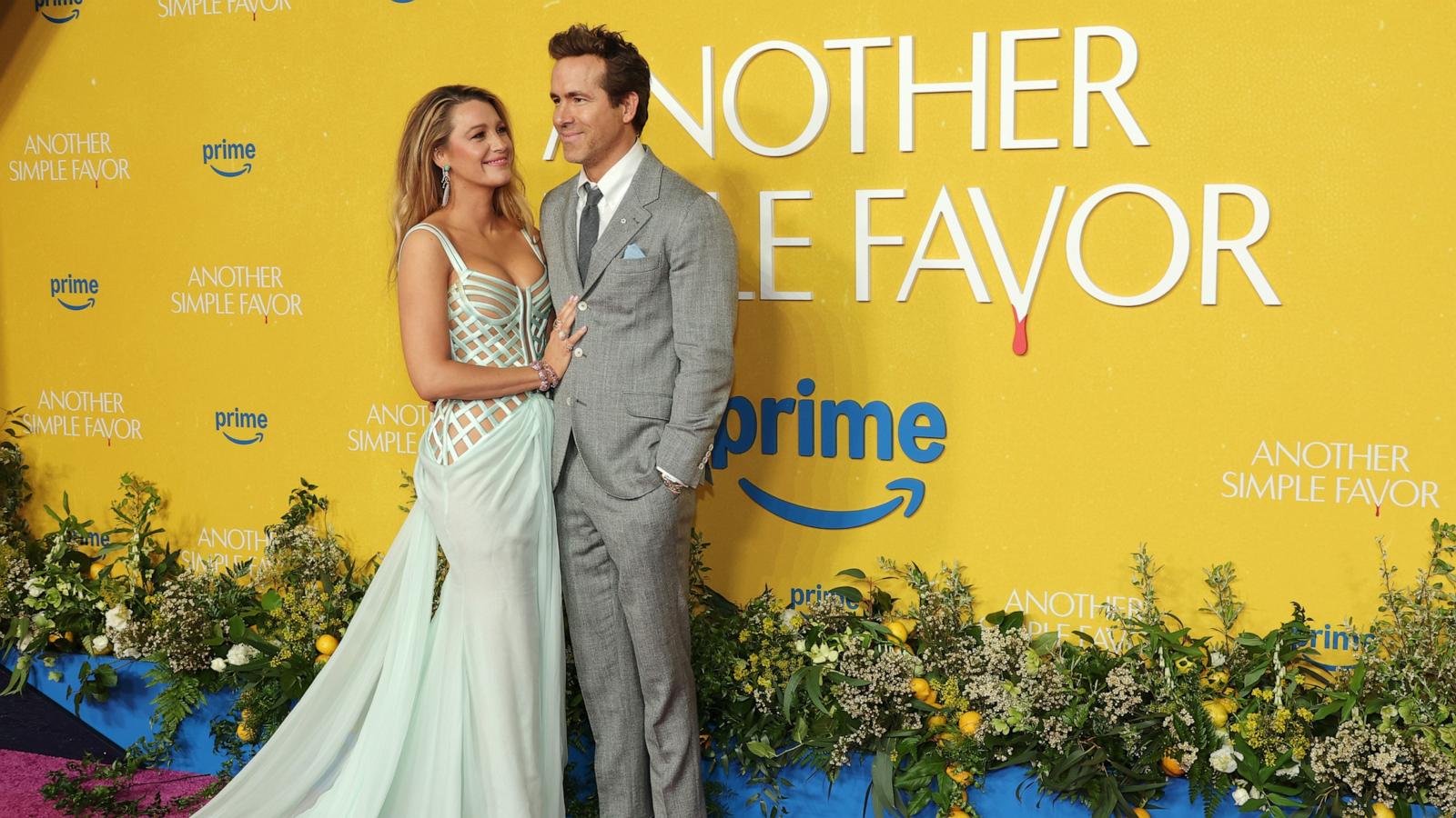 PHOTO: Blake Lively and Ryan Reynolds attend "Another Simple Favor" New York Screening, April 27, 2025 in New York City.