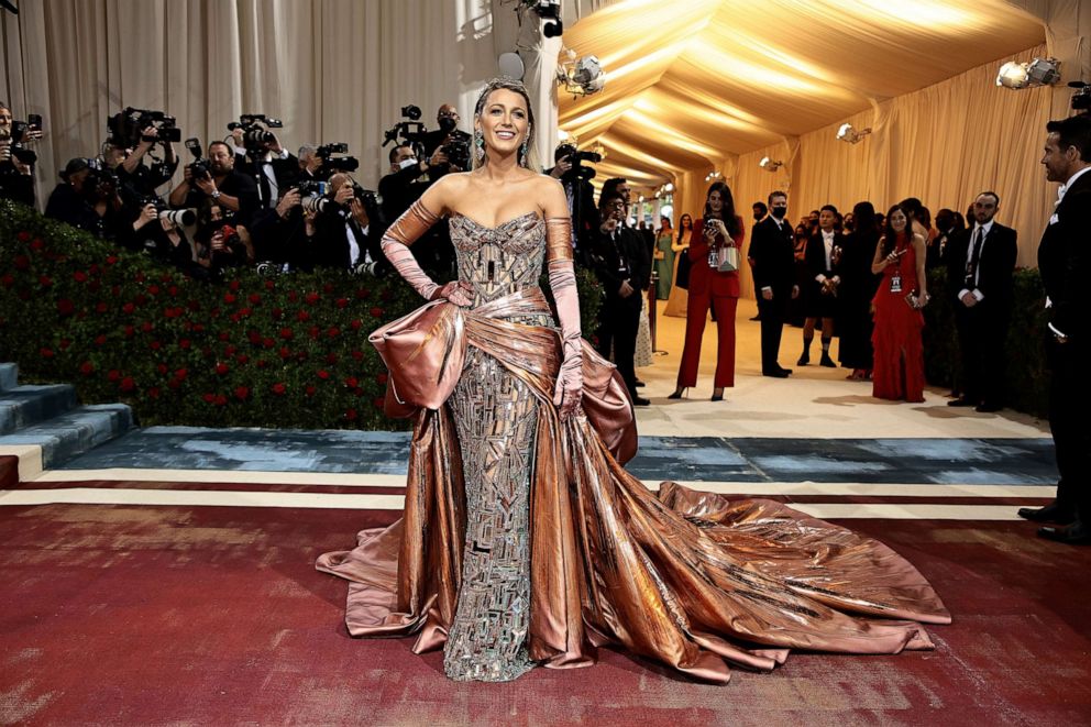 PHOTO: Met Gala Co-Chair Blake Lively attends The 2022 Met Gala Celebrating "In America: An Anthology of Fashion" at The Metropolitan Museum of Art, May 2, 2022, in New York.