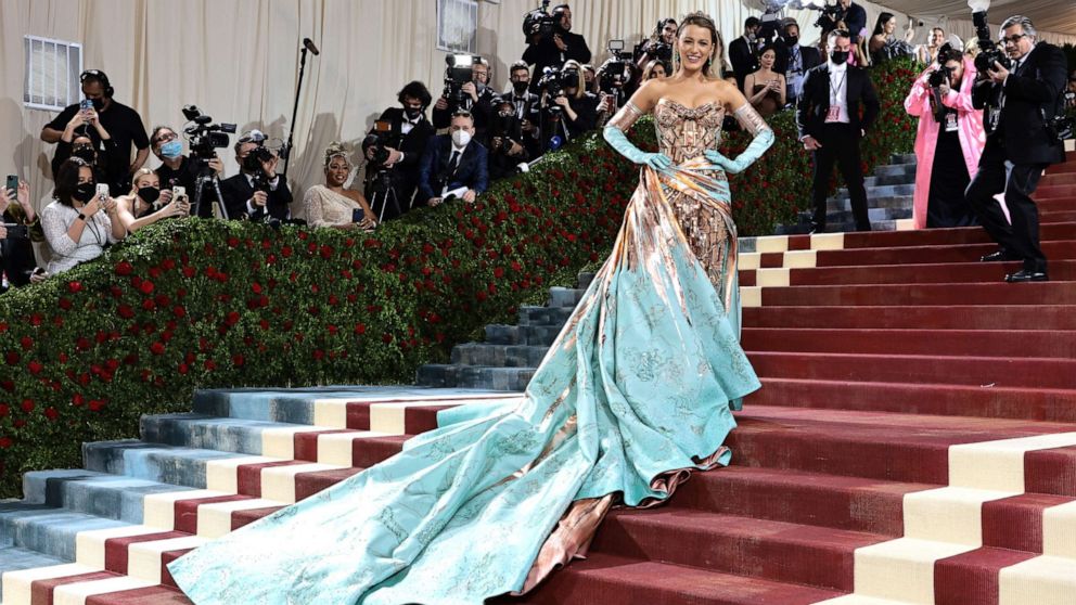 Met Gala fans go wild over Blake Lively's big dress unveiling on red carpet  - Irish Mirror Online