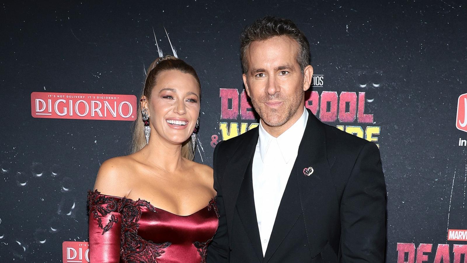 PHOTO: Blake Lively and Ryan Reynolds attend the "Deadpool & Wolverine" New York Premiere on July 22, 2024 in New York City.