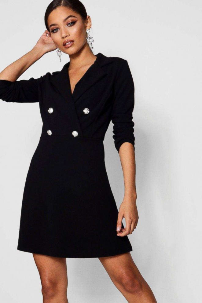 PHOTO: Blazer Dress With Military Buttons