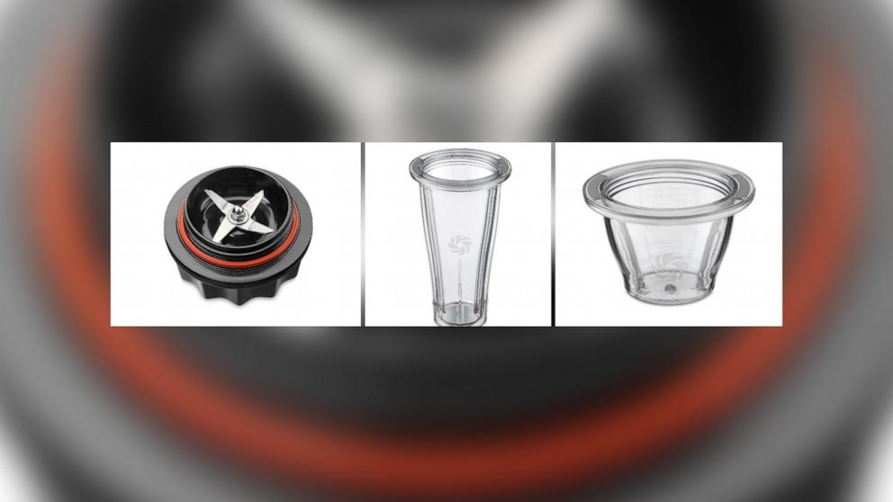 PHOTO: Vitamix Ascent Series and Venturist Series 8-ounce and 20-ounce Blending Containers and Blade Bases have been recalled due to laceration hazard.