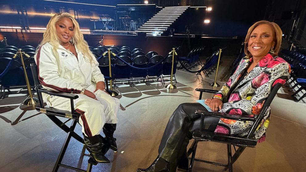PHOTO: Mary J. Blige sat down with ABC News' Robin Roberts on "Good Morning America" to reflect on healing and legacy as she launches her Las Vegas residency.