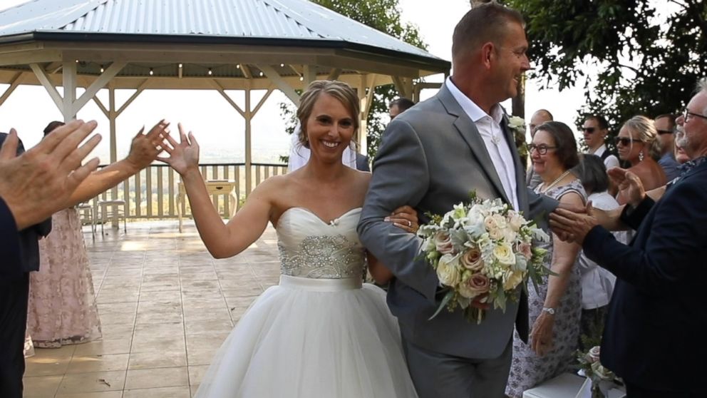 Why this bride had guests wear blindfolds during her ceremony