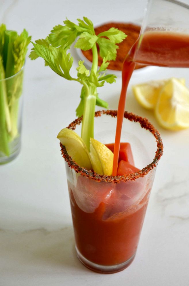 PHOTO: A Tajin rimmed glass with a classic Bloody Mary.