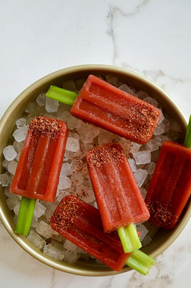 PHOTO: Chef, cookbook author and Just a Taste founder Kelly Senyei prepared her version of a classic cocktail in popsicle form.